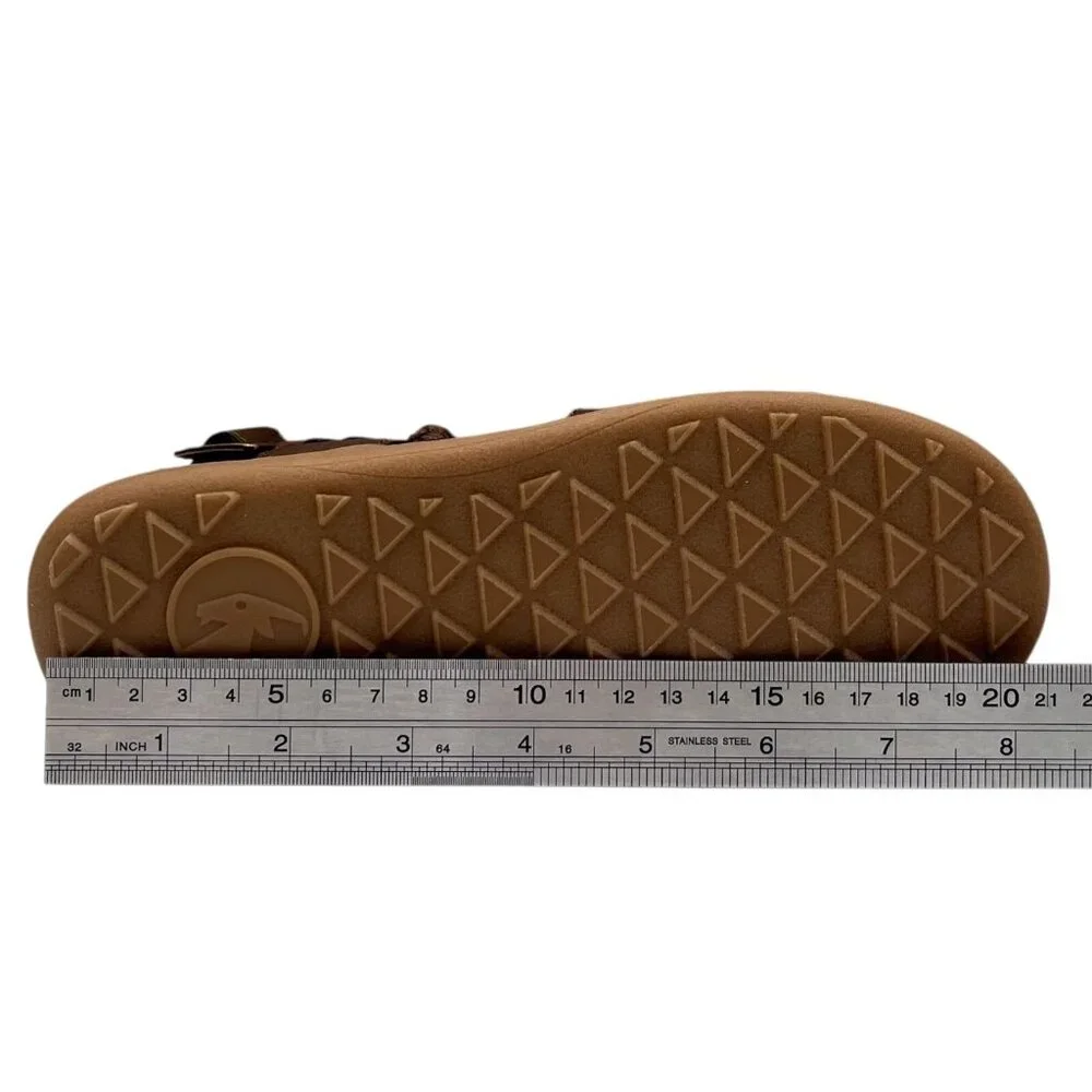 BILLY Youth Boys Girls‎ Slip-on Sandal Size 2Y Brown Fisherman Full-Zip Closure